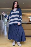 Big Softie Block Stripe Cobain Knit Denim